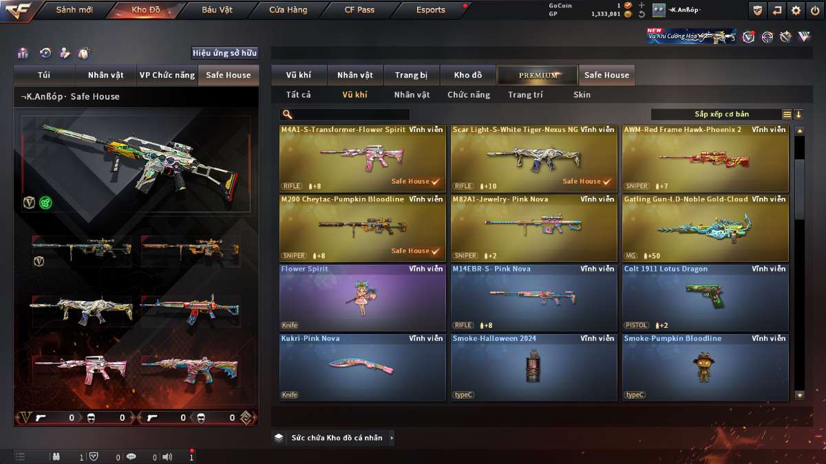 shop acc cf uy tin gia re